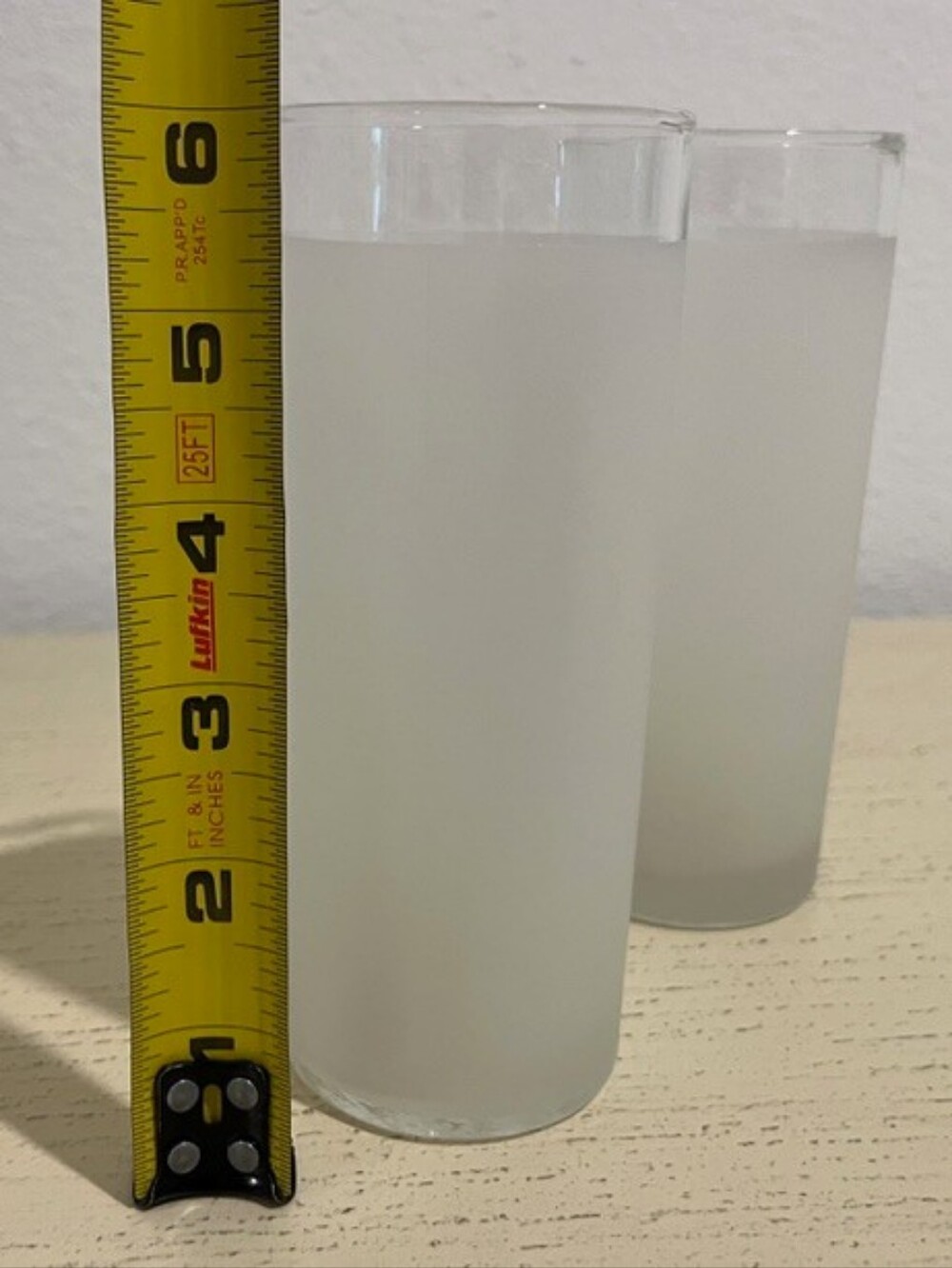 Frosted Tom Collins/Highball Glassware By Libbey From 1960s  1 Set Of 2 - Picture 3 of 3